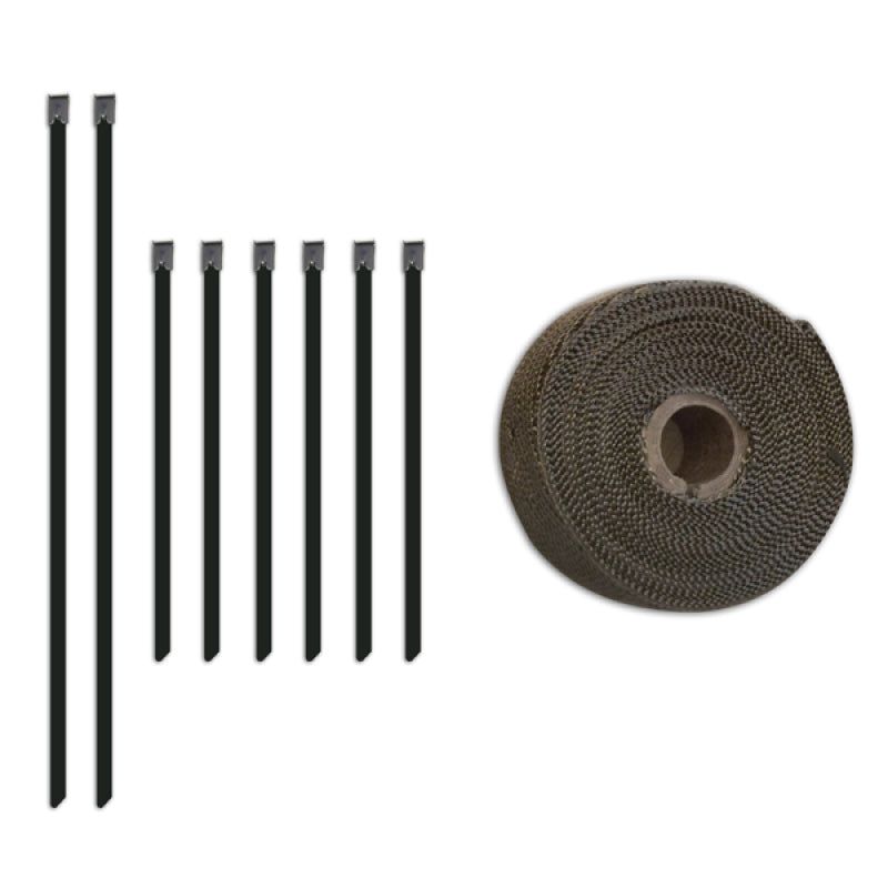 Mishimoto MMTW-235 - MISMMTW-235 - Mishimoto 2 inch x 35 feet Heat Wrap with Stainless Locking Tie Set - Shipped in Europe - Tuningsupply.com