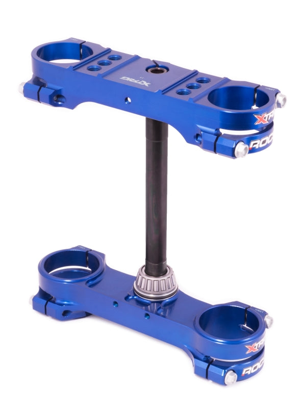 XTrig - XTR501350501301 - XTrig 03-19 Husqvarna TC 105/85/ KTM 85-105 SX ROCS Tech Triple Clamp 14 mm. Offset M12 - Blue - Shipped in Europe - Tuningsupply.com