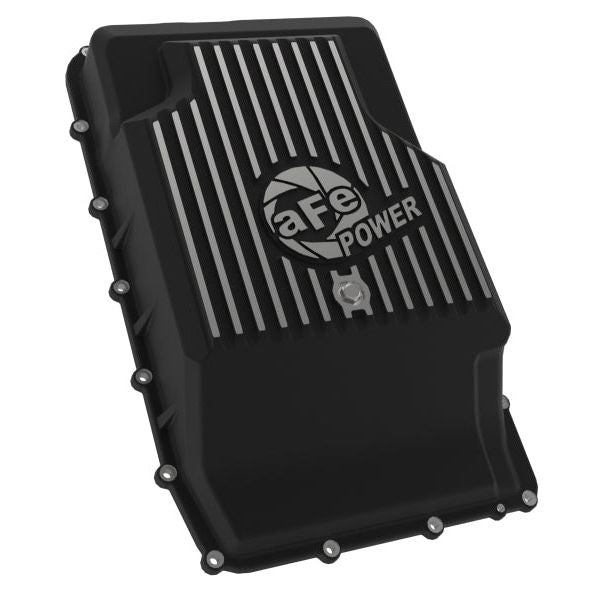 aFe 46-71330B - AFE46-71330B - aFe 17-24 Ford F-150 10R60/10R80 Pro Series Rear Transmission Pan Black w/ Machined Fins - Shipped in Europe - Tuningsupply.com