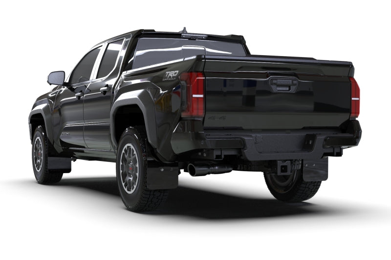 Rally Armor MF114-UR-BLK-MBK - RALMF114-UR-BLK-MBK - Rally Armor 24-25 Toyota Tacoma Gen 4 Black UR Mud Flap w/Metallic Black Logo - Shipped in Europe - Tuningsupply.com