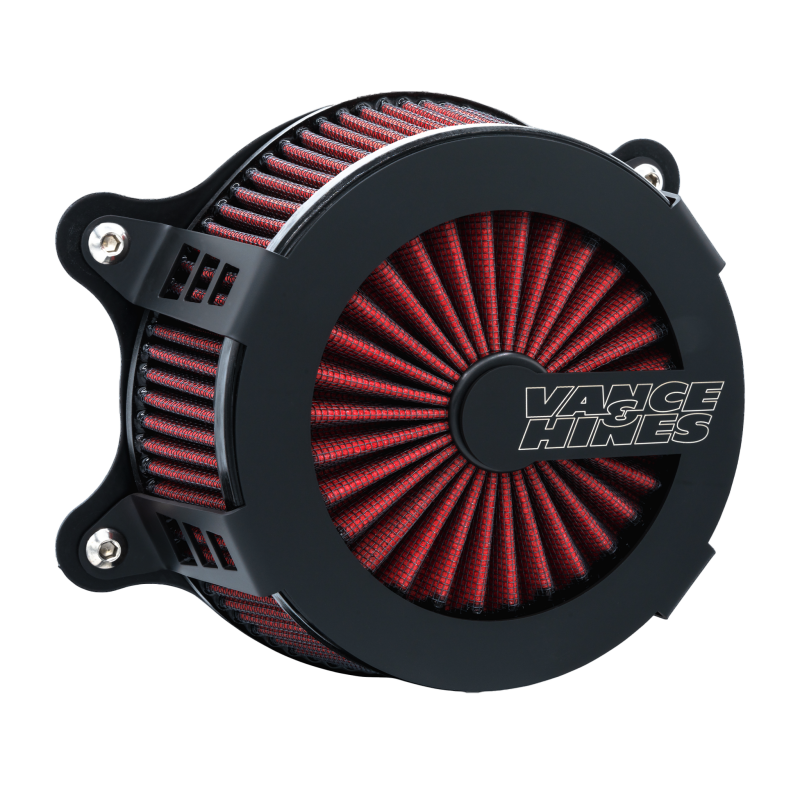 Vance and Hines 40366 - VAH40366 - Vance & Hines HD Touring/Softail Cage Fighter Intake Black - Shipped in Europe - Tuningsupply.com