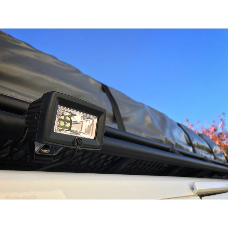 KC HiLiTES 519 - KCL519 - KC HiLiTES C-Series C2 LED 2in. Backup Area Flood Light 20w (Pair Pack System) - Black - Shipped in Europe - Tuningsupply.com