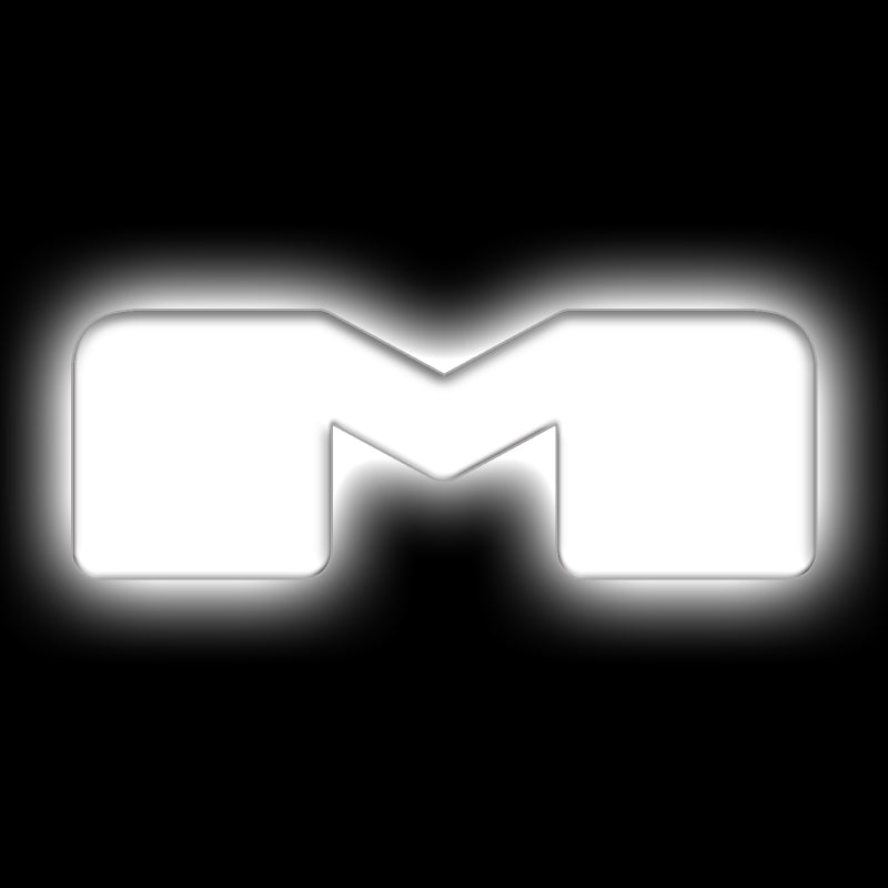 ORACLE Lighting 3140-M-001 - ORL3140-M-001 - ORACLE Lighting Universal Illuminated LED Letter Badges - Matte Wht Surface Finish - M - Shipped in Europe - Tuningsupply.com
