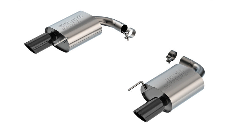 Borla 11986BC - BOR11986BC - Borla 2024-2025 Ford Mustang Eco Boost 2.3L S-Type Axle Back Exhaust w/ Black Chrome Tips - Shipped in Europe - Tuningsupply.com