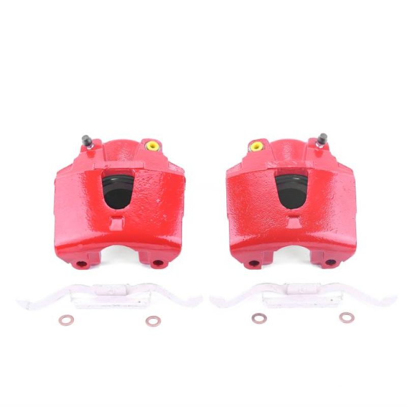 PowerStop S4756 - PSBS4756 - Power Stop 00-02 Dodge Dakota Front Red Calipers w/o Brackets - Pair - Shipped in Europe - Tuningsupply.com