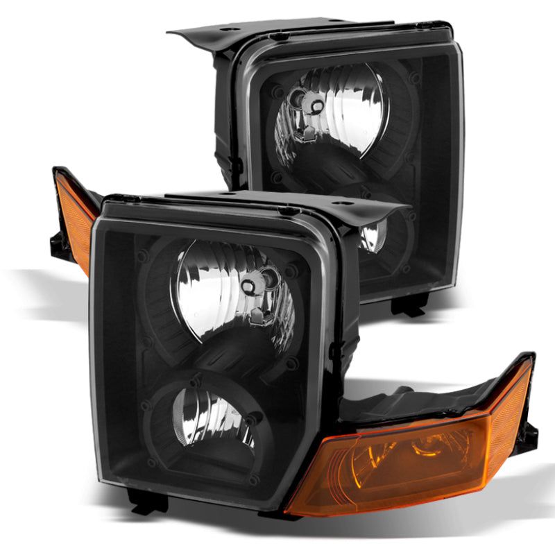 SPYDER 9023231 - SPY9023231 - xTune Jeep Commander 06-10 Crystal Headlights Black HD-JH-JCOM06-AM-BK - Shipped in Europe - Tuningsupply.com