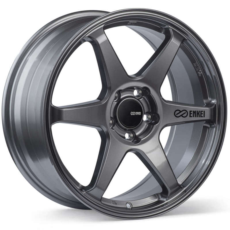 Enkei 539-790-6540GM - ENK539-790-6540GM - Enkei T6R 17x9 40mm Offset 5x114.3 Bolt Pattern 72.6 Bore Gloss Gunmetal Wheel - Shipped in Europe - Tuningsupply.com