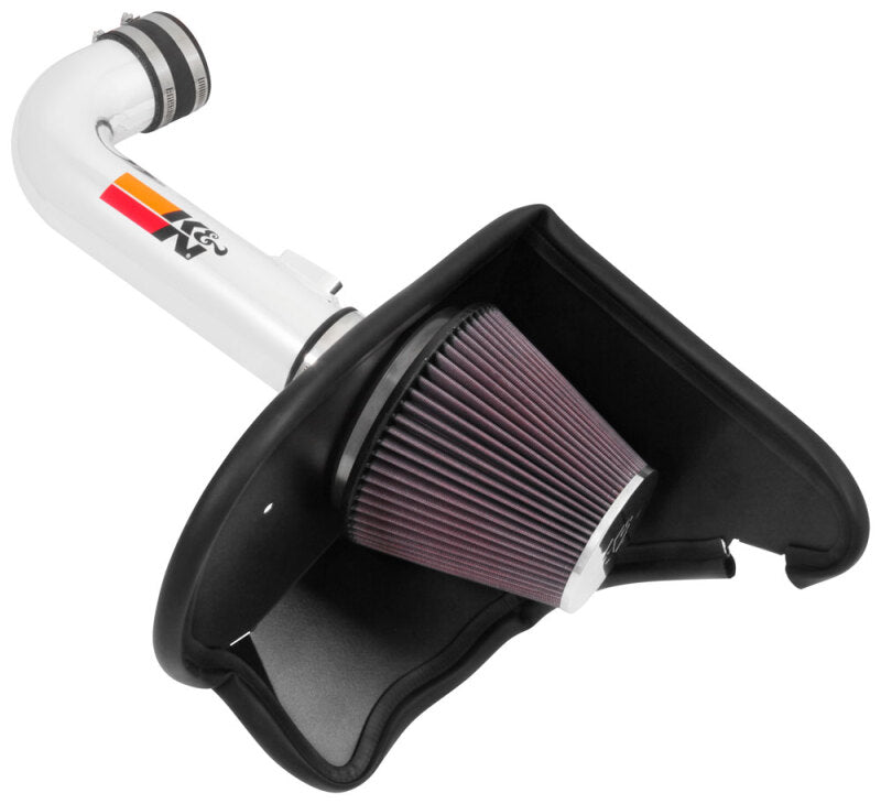 K&N Engineering 69-4535TP - KNN69-4535TP - K&N 16-17 Chevy Camaro 3.6L Silver Typhoon Short Ram Intake - Shipped in Europe - Tuningsupply.com