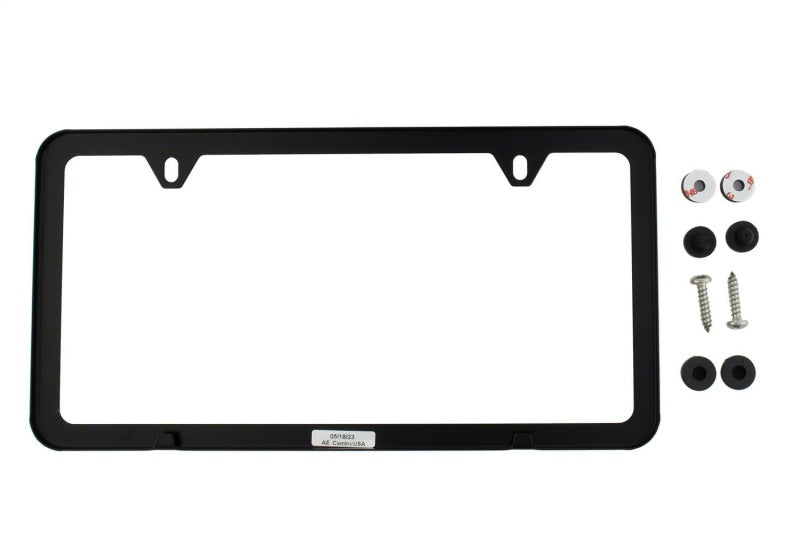 Ford Racing M-1828-SSB - FRPM-1828-SSB - Ford Racing Ford Performance Slim License Plate Frame - Black Stainless Steel - Shipped in Europe - Tuningsupply.com