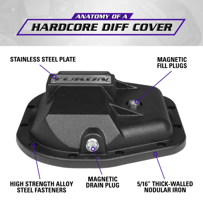 Yukon Gear & Axle YHCC-F9.75 - YUKYHCC-F9.75 - Yukon Gear 97-17 Ford E150 9.75in Rear Differentials Hardcore Cover - Shipped in Europe - Tuningsupply.com