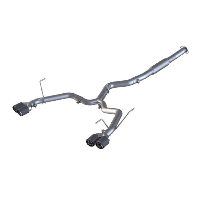 MBRP PS48023CF - MBRPS48023CF - MBRP 15-19 Subaru WRX 2.0L/STI 2.5L 3in Dual Split Rear Exit w/ 3.5in CF Tips - T304 (Race Version) - Shipped in Europe - Tuningsupply.com