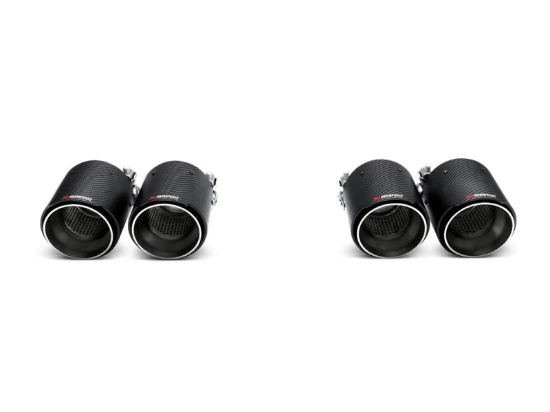 Akrapovic TP-CT/26 - AKRTP-CT/26 - Akrapovic 14-17 BMW M3/M4 (F80/F82) Tail Pipe Set (Carbon) - Shipped in Europe - Tuningsupply.com