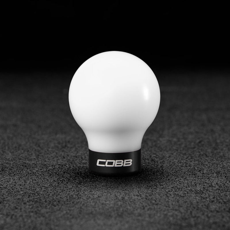 COBB - COBB213350-W-BK - Cobb Subaru 6-Speed COBB Shift Knob - White w/Stealth Black Collar (Non-Weighted) - Shipped in Europe - Tuningsupply.com