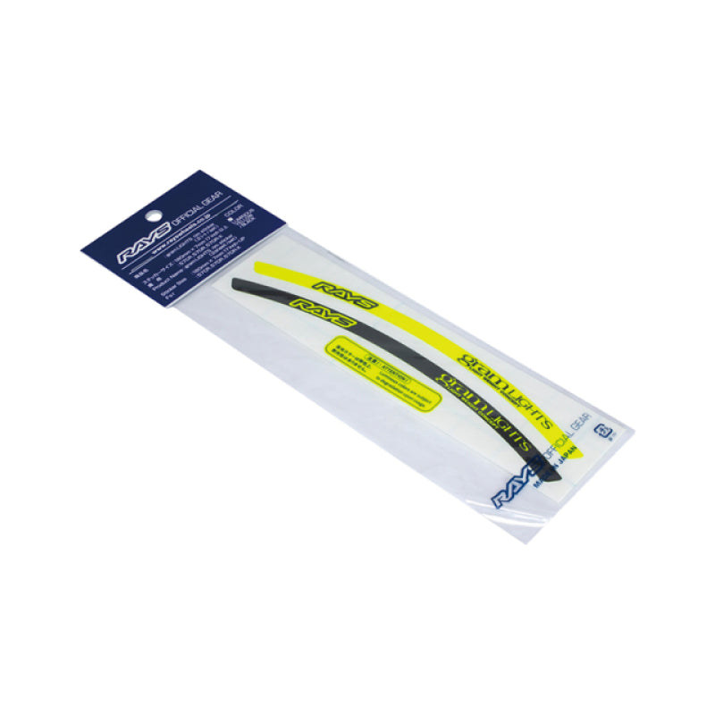 Gram Lights WCGLSTKRIMKYBK10 - GLSWCGLSTKRIMKYBK10 - Gram Lights Rim Sticker Luminous Yellow/Black (2 PCS) - Shipped in Europe - Tuningsupply.com
