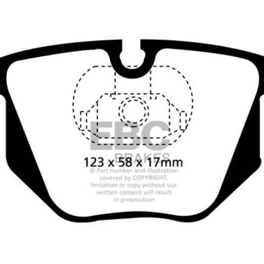 EBC UD683 - EBCUD683 - EBC 01-07 BMW M3 3.2 (E46) Ultimax2 Rear Brake Pads - Shipped in Europe - Tuningsupply.com