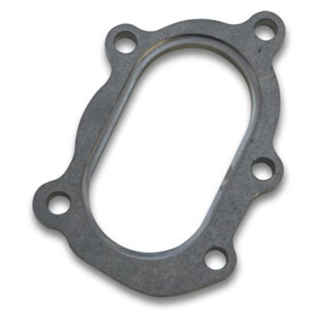 Vibrant 14480 - VIB14480 - Vibrant GT25R / GT28R Discharge Flange with Oval Outlet (5 Bolt) Mild Steel 1/2in Thick - Shipped in Europe - Tuningsupply.com