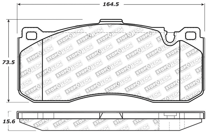 Stoptech 309.13710 - STO309.13710 - StopTech Performance 08-09 BMW 128i/135i Coupe Front Brake Pads - Shipped in Europe - Tuningsupply.com