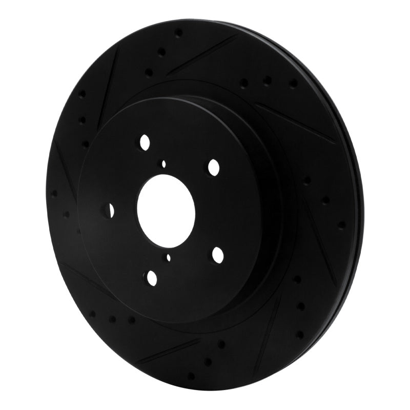 R1 Concepts 633-13028L - RNC633-13028L - R1 15-25 Subaru Outback Rear Left Drilled & Slotted Black Brake Rotor - Shipped in Europe - Tuningsupply.com