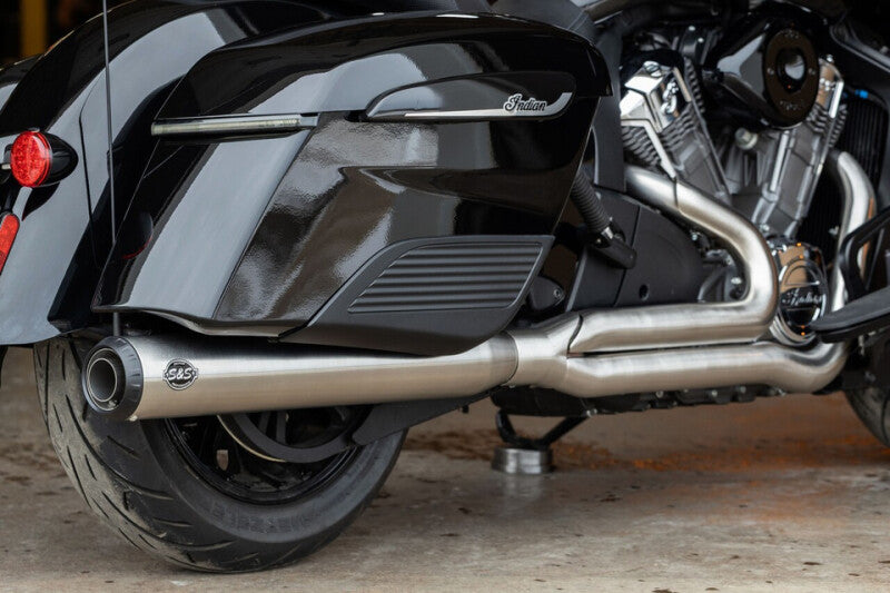 S&S Cycle 550-1132 - SSC550-1132 - S&S Cycle 20-25 Indian Challenger Full Length Qualifier 2-1 Brushed Stainless Exhaust System - Shipped in Europe - Tuningsupply.com