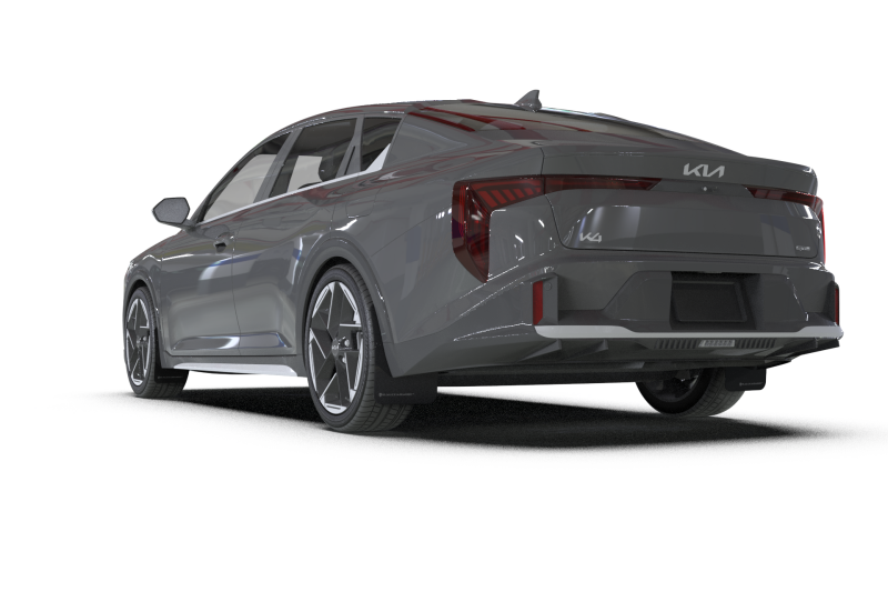 Rally Armor MF111-UR-BLK-RD - RALMF111-UR-BLK-RD - Rally Armor 2025+ Kia K4 Black Mud Flap Red Logo - Shipped in Europe - Tuningsupply.com