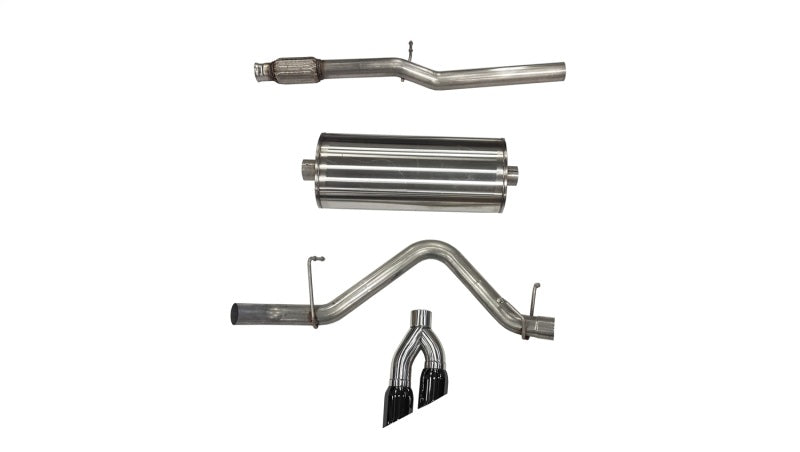 CORSA Performance 21030BLK - COR21030BLK - Corsa 19-24 Chevy Silverado 1500 5.3L Crew Cab Short Bed Sport Cat-Back Dual Rear Exit w/ Black Tips - Shipped in Europe - Tuningsupply.com