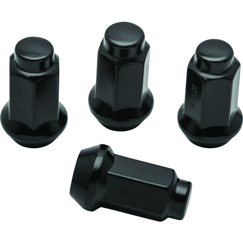 QuadBoss 608930 - QBS608930 - QuadBoss Lug Nuts 10x1.25 - 14mm-Od - Black - Box of 4 - Shipped in Europe - Tuningsupply.com