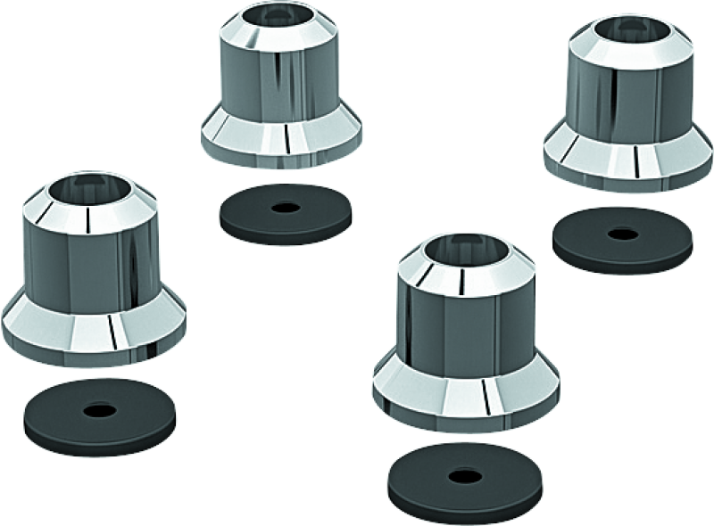 Kuryakyn 7154 - KUR7154 - Kuryakyn Luggage Rack Risers 01-22 Honda GL1800 Chrome - Shipped in Europe - Tuningsupply.com