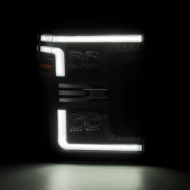 AlphaRex 880325 - ARX880325 - AlphaRex 17-19 Ford F-250/350/450 SD NOVA-Series LED Proj Headlights Bk w/Actv Light SeqSig & SBDRL - Shipped in Europe - Tuningsupply.com