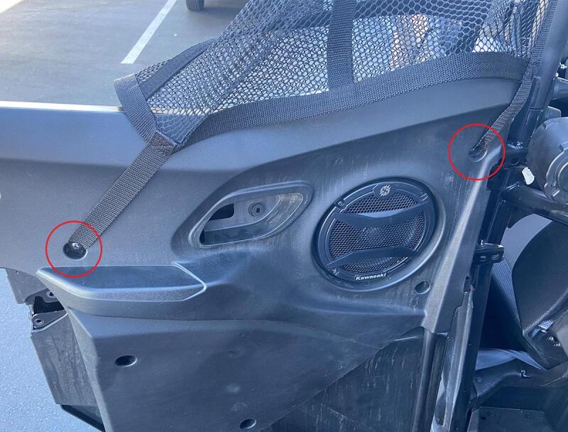 PRP Seats W44 - PRPW44 - PRP Kawasaki KRX 4 Mesh Window Net Set (Rear) - Shipped in Europe - Tuningsupply.com