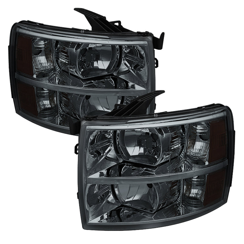 SPYDER 5077349 - SPY5077349 - xTune Chevy Silverado 07-13 Crystal Headlights Smoked HD-JH-CS07-AM-SM - Shipped in Europe - Tuningsupply.com