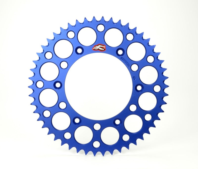 Renthal 121U-428-49GPBU - REN121U-428-49GPBU - Renthal 89-01 Suzuki RM 80/ 2002 Yamaha YZ85 Rear Grooved Sprocket -Blue 428-49P Teeth - Shipped in Europe - Tuningsupply.com