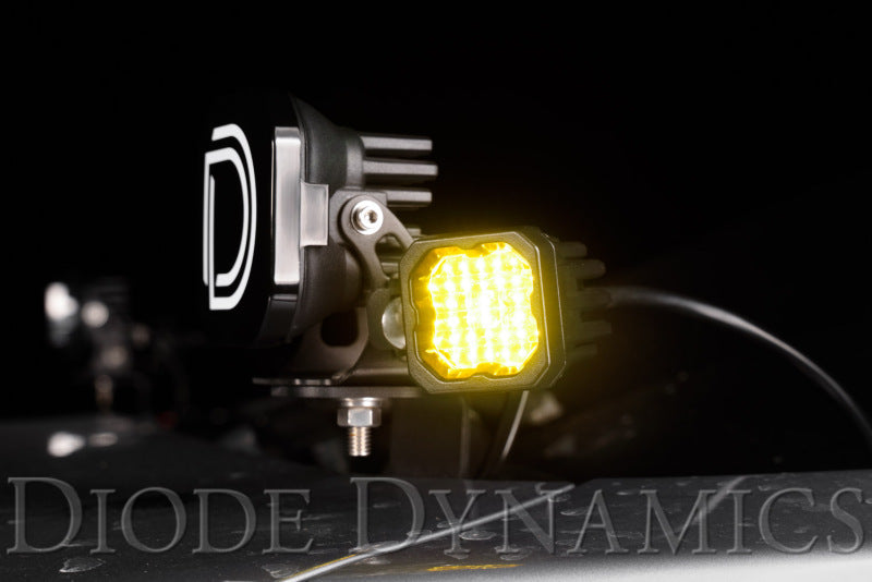 Diode Dynamics DD6443P - DIODD6443P - Diode Dynamics Stage Series C1 LED Pod Sport - Yellow Wide Standard ABL (Pair) - Shipped in Europe - Tuningsupply.com