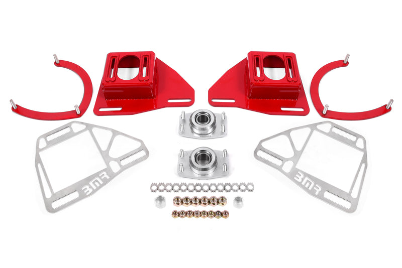 BMR Suspension WAK331R - BMRWAK331R - BMR Suspension 82-92 Chevy Camaro Caster/Camber Plates w/ Lockout Plates - Red - Shipped in Europe - Tuningsupply.com
