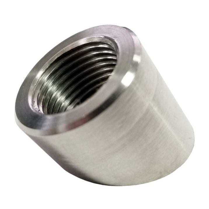 Torque Solution TS-UNI-416 - TQSTS-UNI-416 - Torque Solution O2 Sensor Bung 60 Degree Angled Stainless Steel - Shipped in Europe - Tuningsupply.com