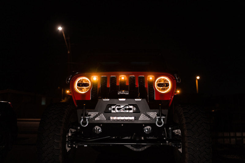 DV8 Offroad GRJL-02 - DVEGRJL-02 - DV8 Offroad 2018+ Jeep JL Grill Amber Marker Lights - Shipped in Europe - Tuningsupply.com