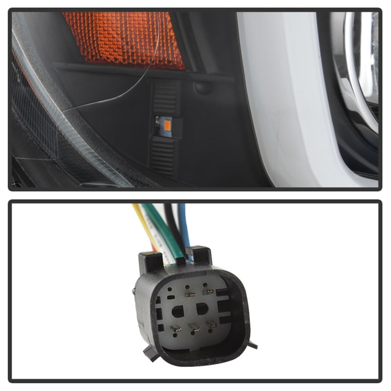 SPYDER 5085283 - SPY5085283 - Spyder 15-17 Chevy Colorado Projector Headlights - Light Bar LED - Black (PRO-YD-CCO15-LBDRL-BK) - Shipped in Europe - Tuningsupply.com