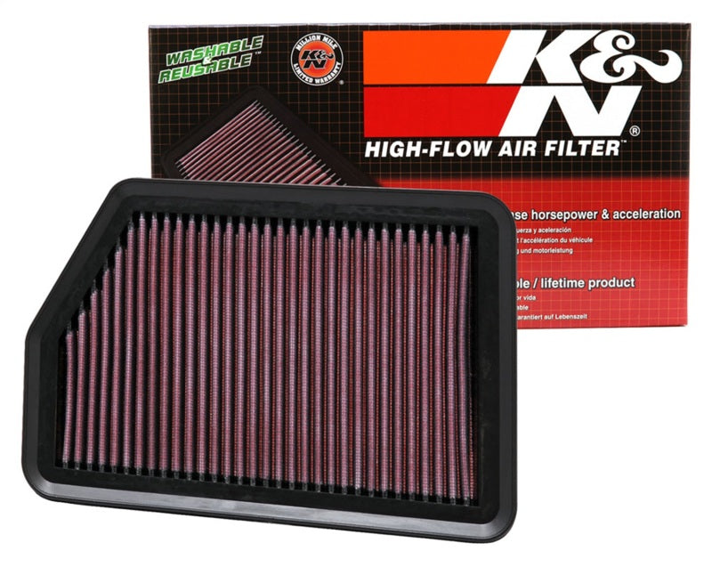 K&N Engineering 33-2451 - KNN33-2451 - K&N 10-11 Hyundai Tucson 2.0/2.4L Drop In Air Filter - Shipped in Europe - Tuningsupply.com