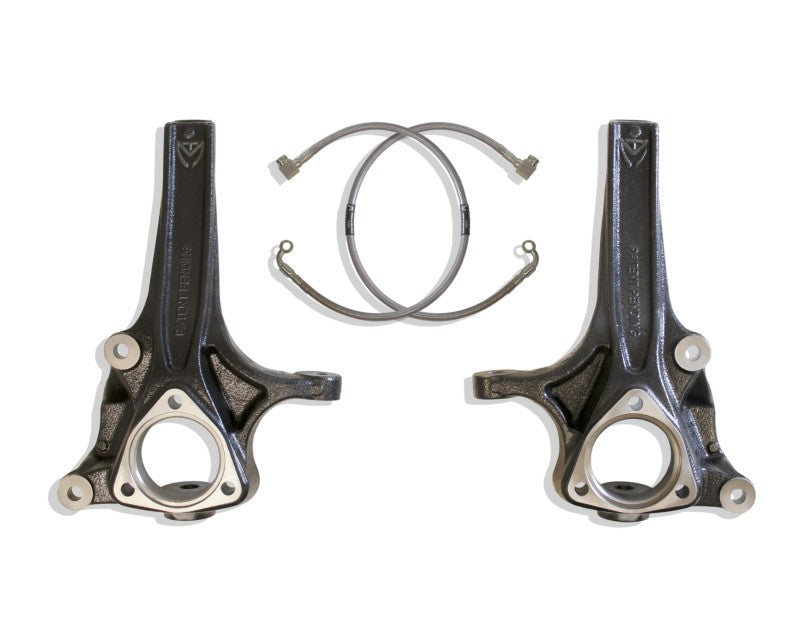 Maxtrac 702740 - MXT702740 - MaxTrac 2019+ RAM 1500 2WD 4in Front Lift Spindles w/Extended DOT Compliant Brake Lines - Shipped in Europe - Tuningsupply.com