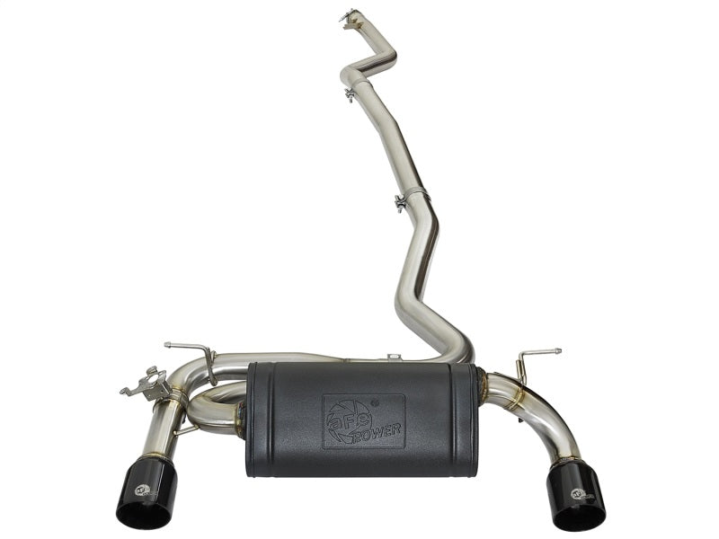 aFe 49-36334-B - AFE49-36334-B - aFe MACHForce XP Exhausts Cat-Back SS 16-17 BMW 340i/iX 440i/iX (F3X) L6-3.0L (B58) w/Black Tips - Shipped in Europe - Tuningsupply.com