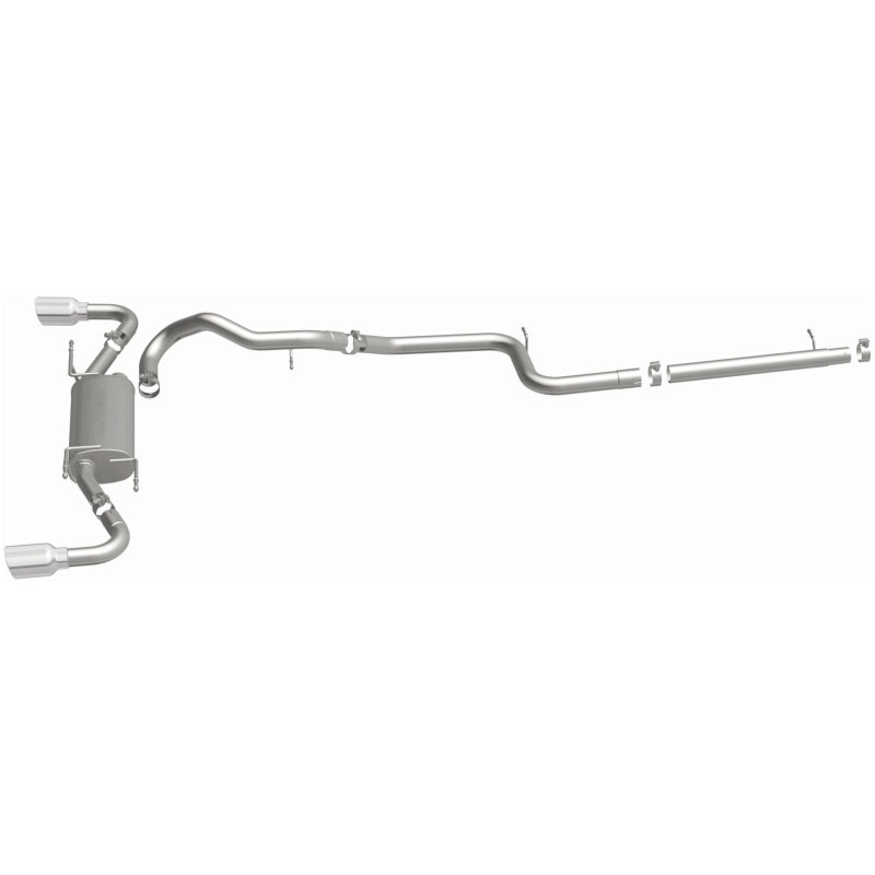 Magnaflow 15146 - MAG15146 - MagnaFlow 10-12 Mazda 3 L4 2.5L Hatchback Split Rear Exit Stainless Cat Back Performance Exhaust - Shipped in Europe - Tuningsupply.com