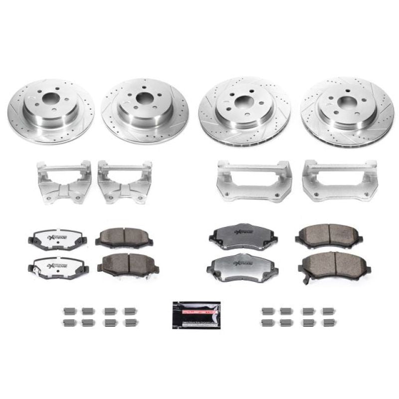 PowerStop BBK-JK-001 - PSBBBK-JK-001 - Power Stop 07-17 Jeep Wrangler Front & Rear Big Brake Conversion Kit - Shipped in Europe - Tuningsupply.com