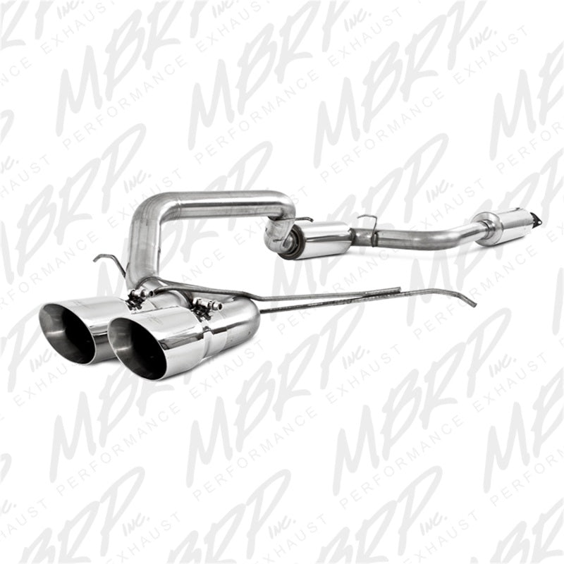MBRP PS4200409 - MBRPS4200409 - MBRP 13-14 Ford Focus ST 2.0L EcoBoost Dual Center Outlet T409 3in Cat Back - Shipped in Europe - Tuningsupply.com