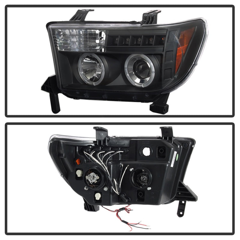 SPYDER 5012029 - SPY5012029 - Spyder Toyota Tundra 07-133 Projector Headlights LED Halo LED Blk PRO-YD-TTU07-HL-BK - Shipped in Europe - Tuningsupply.com