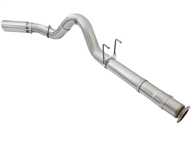 aFe 49-03090-P - AFE49-03090-P - aFe ATLAS 5in DPF-Back Alum Steel Exhaust System w/Polished Tip 2017 Ford Diesel Trucks V8-6.7L (td) - Shipped in Europe - Tuningsupply.com