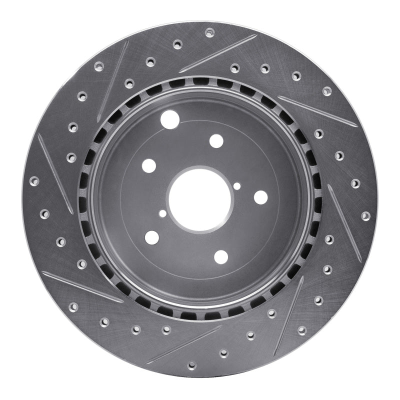 R1 Concepts 631-13022R - RNC631-13022R - R1 08-20 Subaru WRX STI Rear Right Drilled & Slotted Silver Brake Rotor - Shipped in Europe - Tuningsupply.com