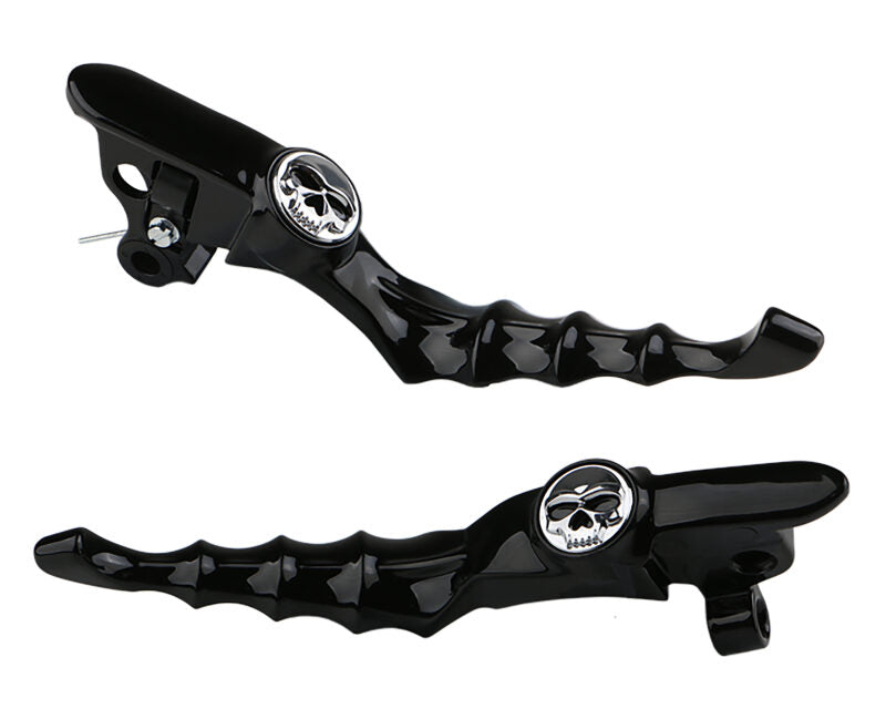 Kuryakyn 10186-2 - KUR10186-2 - Kuryakyn Zombie Levers 21-23 and select 24-25 Touring Gloss Black - Shipped in Europe - Tuningsupply.com