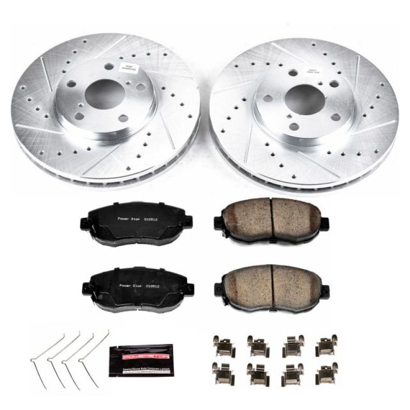 PowerStop K1077 - PSBK1077 - Power Stop 93-05 Lexus GS300 Front Z23 Evolution Sport Brake Kit - Shipped in Europe - Tuningsupply.com