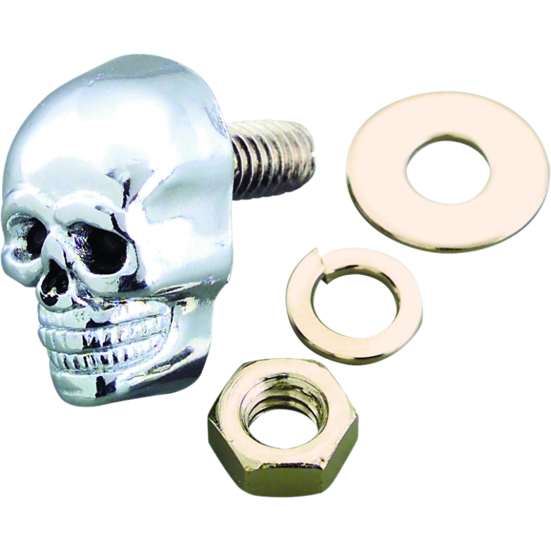 Bikers Choice 491374 - BKC491374 - Bikers Choice Chrome Skull Kromets 5/8 Long 1/4-20 Stud Ea - Shipped in Europe - Tuningsupply.com