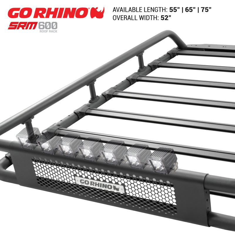 Go Rhino 5936065T - GOR5936065T - Go Rhino Universal 65in SRM 600 Basket Style Rack - Textured black - Shipped in Europe - Tuningsupply.com
