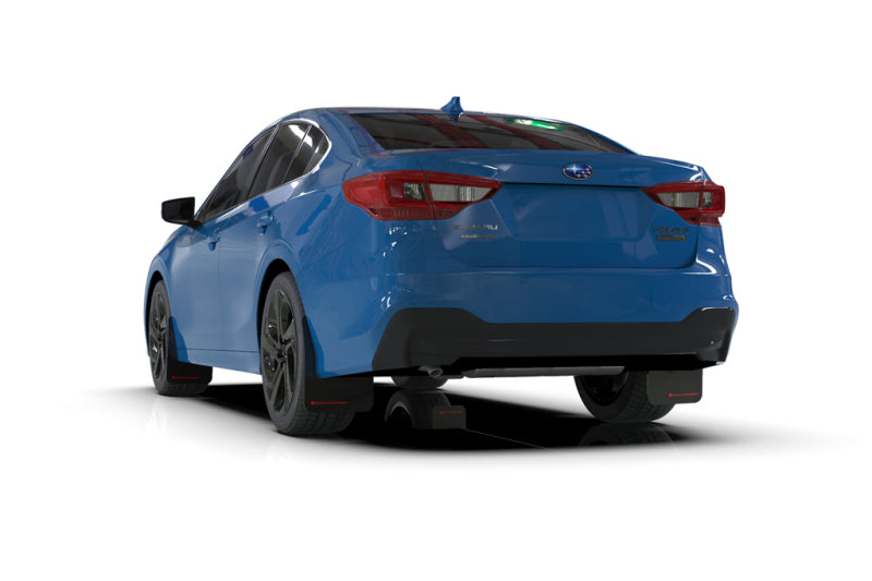 Rally Armor MF64-UR-BLK/BL - RALMF64-UR-BLK/BL - Rally Armor 20-25 Subaru Legacy Black UR Mud Flap w/Blue Logo - Shipped in Europe - Tuningsupply.com